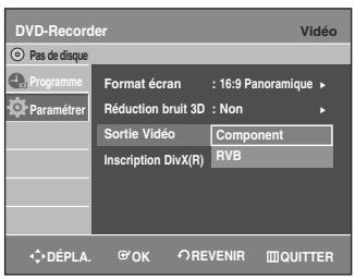 SAMSUNG AK68-01003B-00 - Configuration des options Sortie Video - 4