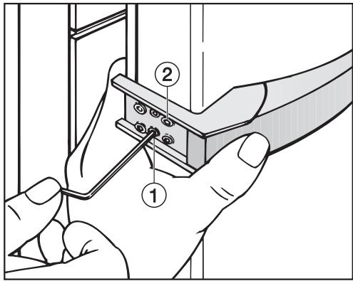 MIELE KWL 4812 - Remonter la poignée : - 1