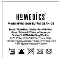 HOMEDICS FMS-GAH - Lavage des pantoufles amovibles - 1