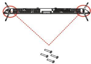 BRANDT LCDB5504UHD - Assembler le pied - 3