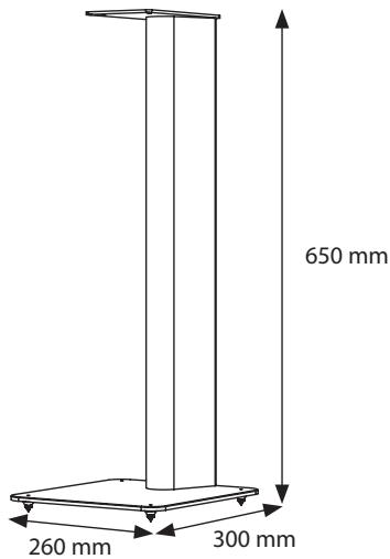 0 ACOUSTICS 0A3096 - Piedsd'enceinte (paire) 3010 / 3020 - 1