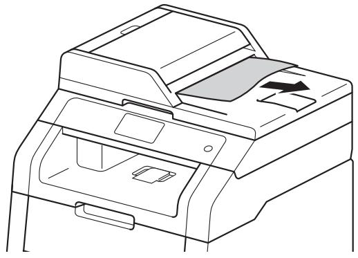 BROTHER DCP9020CDW - Le document est coincide au niveau du bac de sortie - 1
