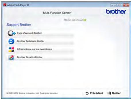 BROTHER DCP9020CDW - Accès à l'assistance Brother (Windows®) - 1