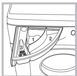INDESIT UNM C1 WAN jieBIWMIL71252EU - DISTRIBUTEUR DE LESSIVE - 1
