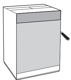 INDESIT UNM C1 WAN jieBIWMIL71252EU - Application du panneau d'habillage en bois sur la porte et montage du machine à laver à l'intérieur des éléments: - 1