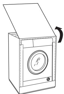 INDESIT UNM C1 WAN jieBIWMIL71252EU - Application du panneau d'habillage en bois sur la porte et montage du machine à laver à l'intérieur des éléments: - 2
