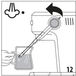 DELONGHI EC950 - Manual steaming: - 1