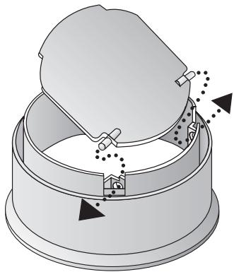 BOSCH DHU63 - Fitting the one-way flap: - 1