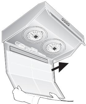 BOSCH DHU63 - Removing and installing the metal filter: - 2