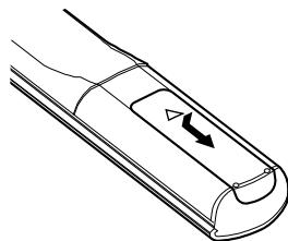 DENON DRA-CX3 - Insertion des piles - 1