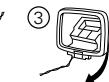 DENON DRA-CX3 - Montage de l'antenne-cadre AM - 5
