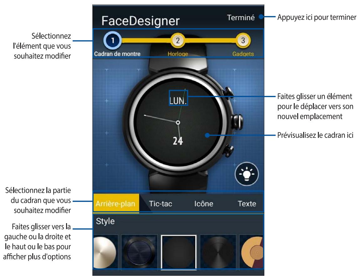 ASUS ZENWATCH3SILVER - Modifier un cadran - 1