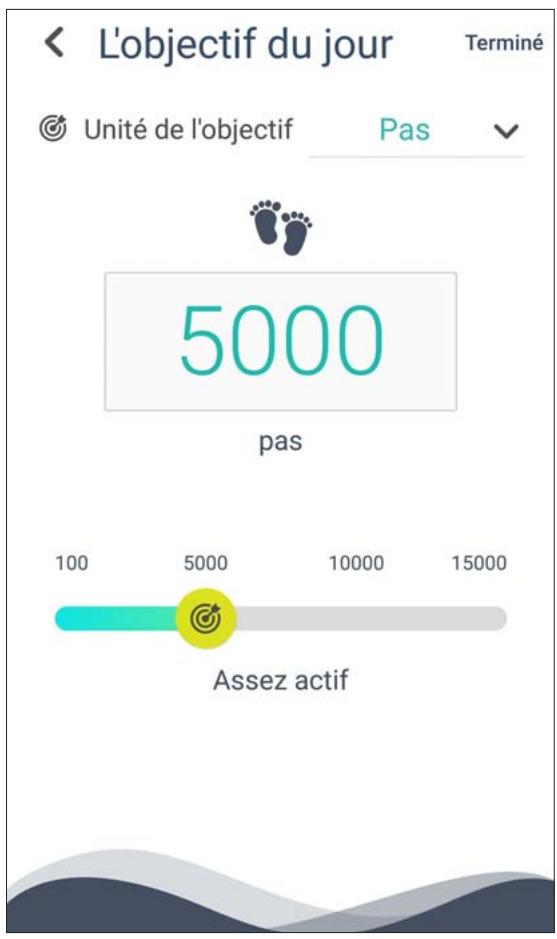 ASUS ZENWATCH3SILVER - Définir des objectifs d'activité - 1
