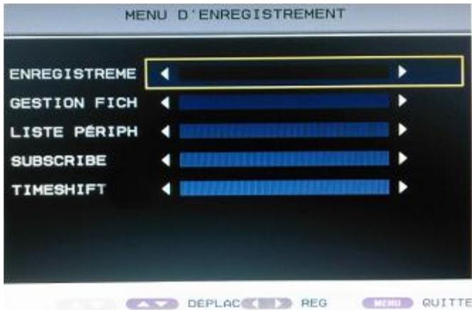 TOKA LTL-1912S/DVD - ▶ MENU ENREGISTREMENT - 1