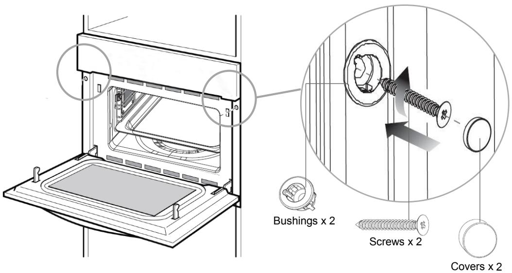 THOMSON TMFP72BXFOUR - Mounting the oven in the cabinet - 1
