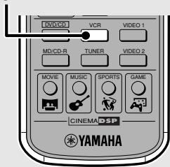 YAMAHA DVR-S 200S - Appuyez sur VCR de la télécommande. - 1