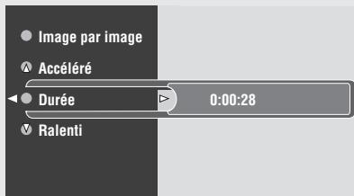 YAMAHA DVR-S 200S - Appuyez sur  pour selectionner «Durée». - 1