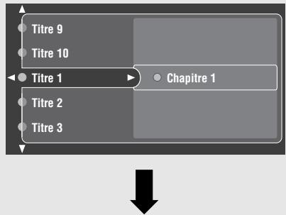 YAMAHA DVR-S 200S - Appuyez  , et appuyez sur  pour sélectionner «Plages». Puis appuyez sur  . - 5