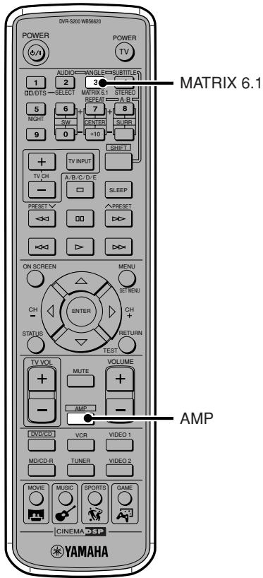 YAMAHA DVR-S 200S - Utilisation de Matrix 6.1 - 1