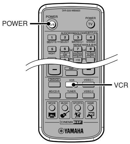 YAMAHA DVR-S 200S - Utilisation d'un magnétoscope - 1