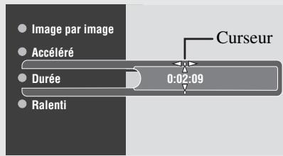 YAMAHA DVR-S 200S - Appuyez sur  ou  pour selectionner 0:00:00 (heure, minute ou seconde) avec le curseur. Puis saississez la durée avec les touches numériques. - 1