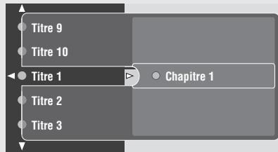 YAMAHA DVR-S 200S - Appuyez  , et appuyez sur  pour sélectionner «Plages». Puis appuyez sur  . - 6