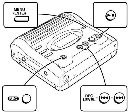 SHARP MDMT270HBKARGENT - Pour déclencher l'enregistrement à partir du milieu d'un morceau - 1