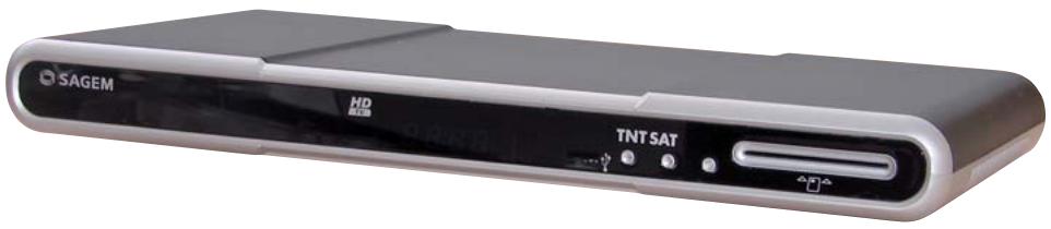 SAGEM DTR 94160S - Terminal enregistrreur haute définition de réception de TNT gratuite par satellite avec carte d'accès TNTSAT - 1