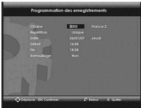 SAGEM DTR 94160S - 12-2-1 Programmation manuelle - 1