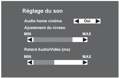 SAGEM DTR 94160S - 6-3-3 Réglage du retard audio/vidéo - 1