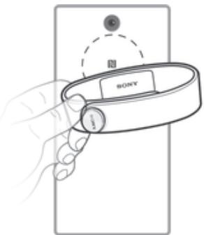 SONY SWR10 - Pour configurer votre bracelet SmartBand en utilisant le NFC - 1