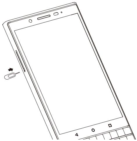 BLACKBERRY KEY2LE - Insérer une carte multimédia - 1