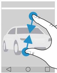 BLACKBERRY KEY2LE - Effectuer un zoom avant ou arrêté sur l'écran - 2