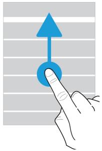 BLACKBERRY KEY2LE - Faire défilé ou se déplacer entre les éléments - 1