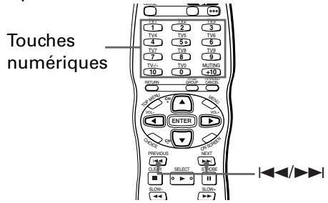 JBL XV-N5 - Repérage du début d'une scène ou d'un morceau - 1