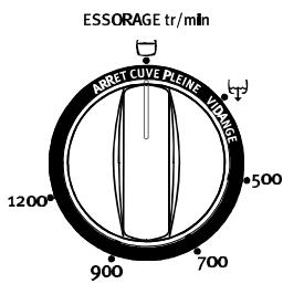 ARMAR AWT 1332 AA - Choix de la vitesse d'essorage - 1