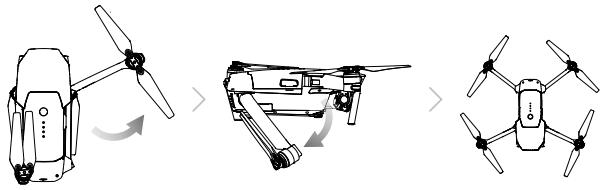 DII MAVIC PRO COMBO - Dépliez les bras - 1