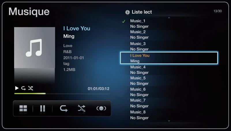 SAMSUNG UE37D6530 - Lecture de musique - 1