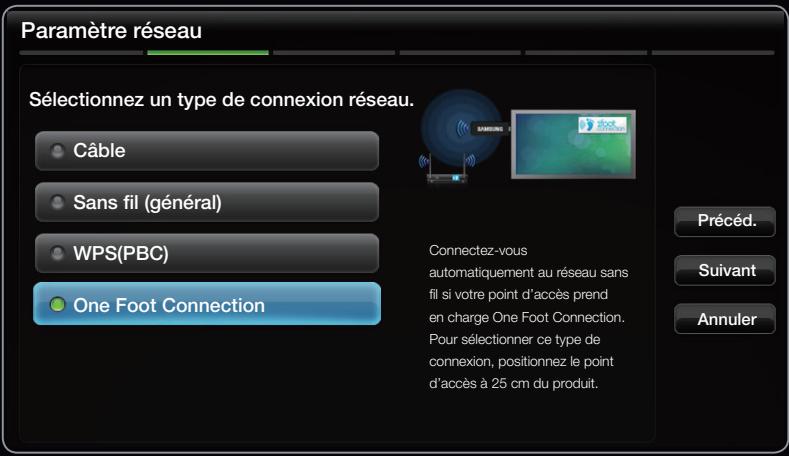 SAMSUNG UE37D6530 - Configuration à l'aide de la fonction One Foot Connection - 1