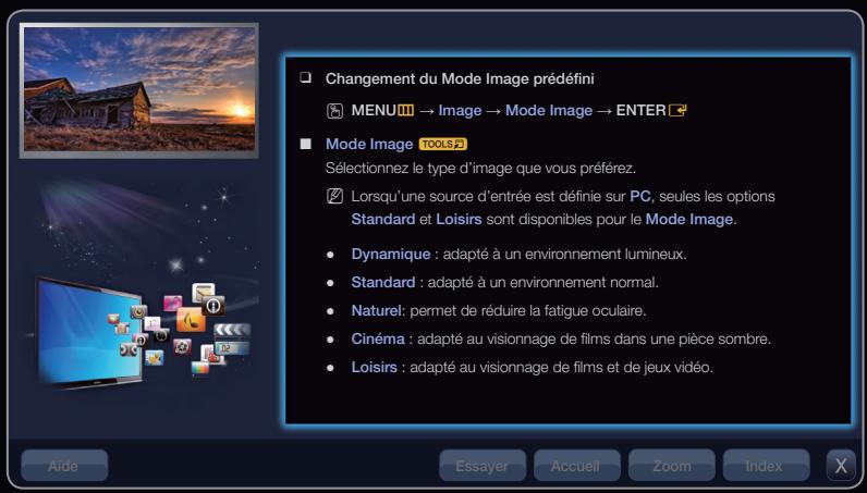 SAMSUNG UE37D6530 - Appuyez sur Aide pour afficher le Guide e-Manual et le Guide Produkt. - 1