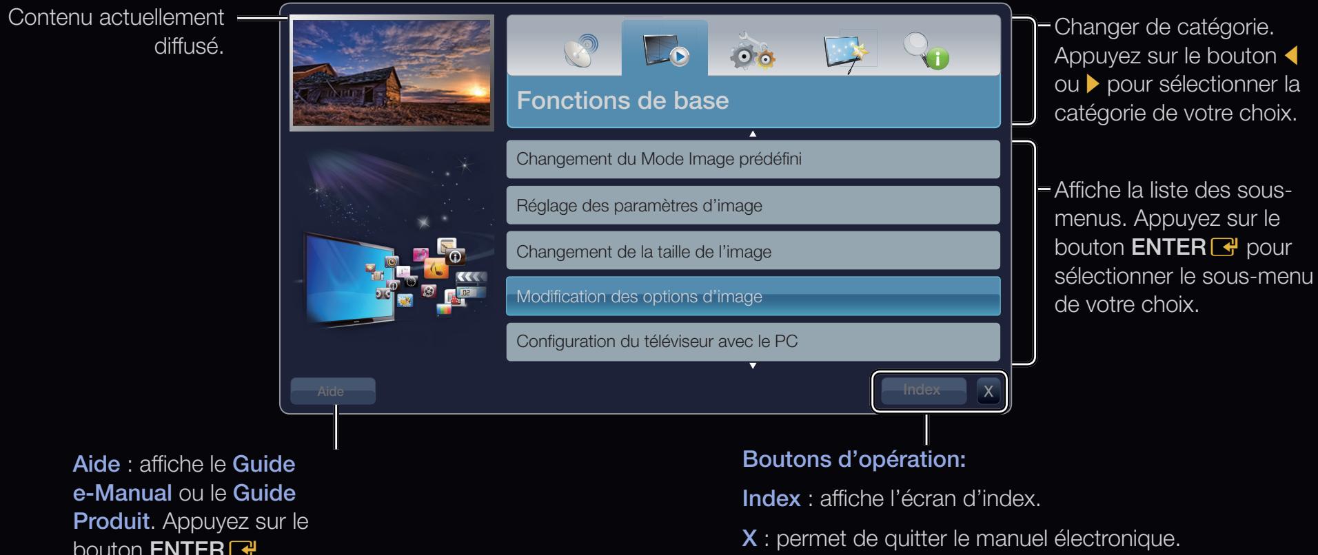 SAMSUNG UE37D6530 - □ Consultation du manuel électronique - 3