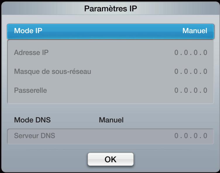 SAMSUNG UE37D6530 - Procedure de configuration manuelle - 1
