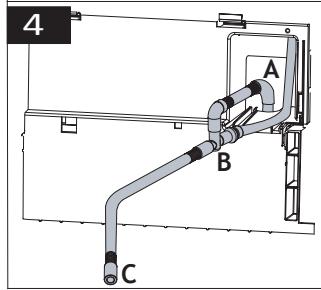 DARTY B5T48243W - Connexion du tuyau de vidange d'eau sur les produits avec fonction vapeur - 4