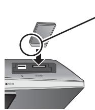 PANASONIC SC-BTX77 - Insérer ou enlever une carte SD - 1