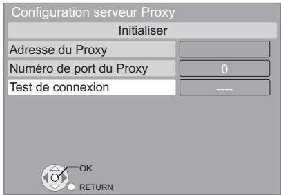 PANASONIC SC-BTX77 - Test de "Configuration serveur Proxy" - 1