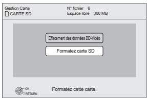 PANASONIC SC-BTX77 - Formatage des cartes SD/Suppression des données BTX77 - 1