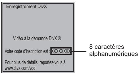 PANASONIC SC-BTX77 - Affichez le code d'enregistrement de l'appareil. - 1