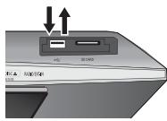 PANASONIC SC-BTX77 - Insérer ou enlever un dispositif USB - 1