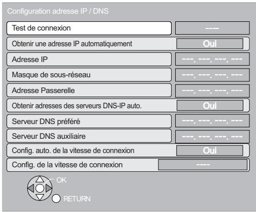 PANASONIC SC-BTX77 - Test de "Configuration adresse IP / DNS" - 1