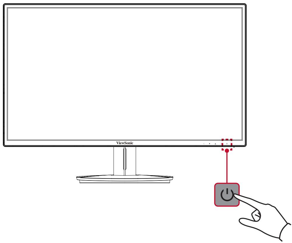 VIEWSONIC ECRANPAV - Allumer et éteindre l'appareil - 1